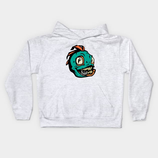 Hockey Murlock Kids Hoodie by Anton Zemskov